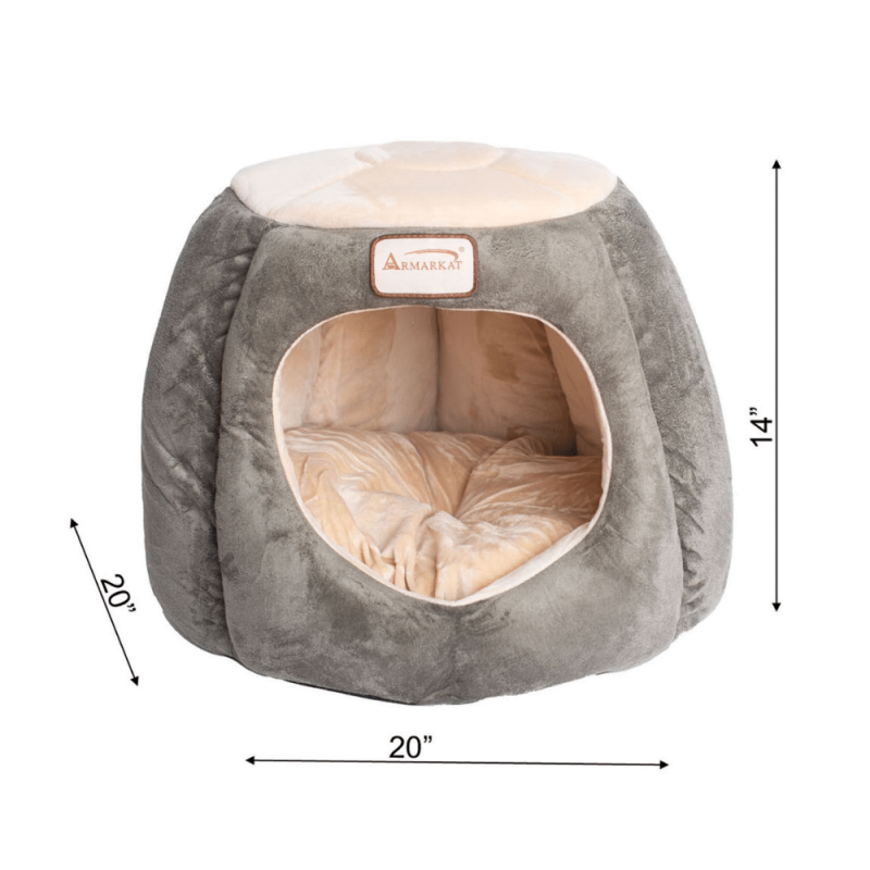 Armarkat Cat Cave Shape Pet Bed With Anti- Slip Waterproof Base