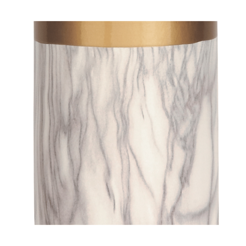 Quinn Living Cosmoliving By Cosmopolitan White Stone Table Lamp