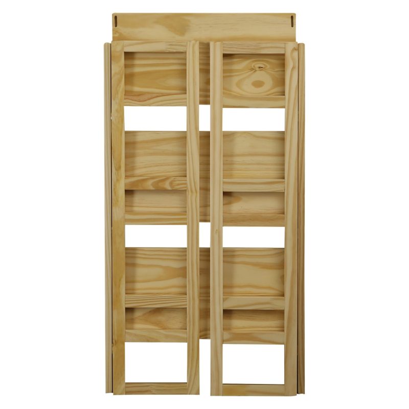 Casual Home 3-Shelf Folding Student Bookcase 20.75-Inch Wide-Natural