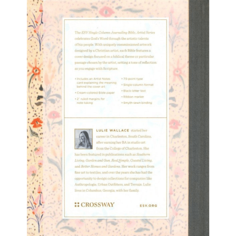 ESV Single Column Journaling Bible, Artist Series (Lulie Wallace, In Bloom)