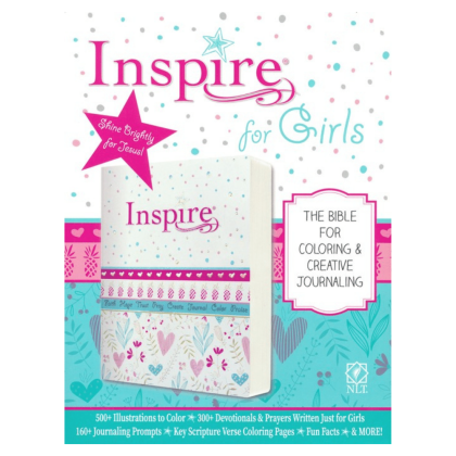 NLT Inspire Bible for Girls, Pink