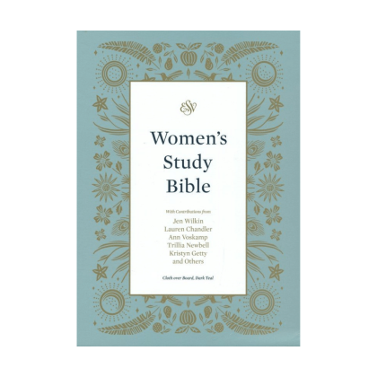 ESV Women's Study Bible-Cloth Over Board, Dark Teal