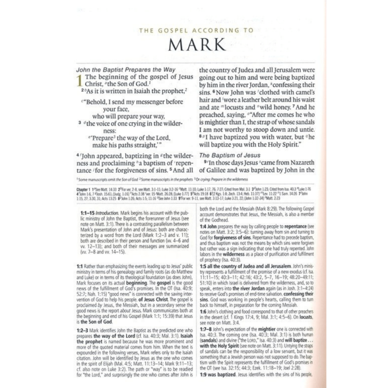 ESV Large-Print Study Bible Hardcover, Indexed