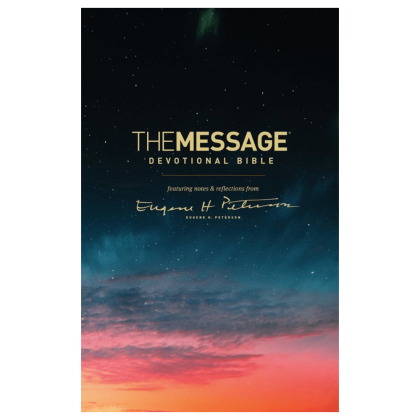 The Message Devotional Bible, Hardcover