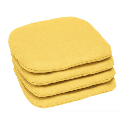 BrylaneHome Set of 4 Stacking Chair Pads