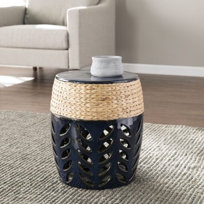 Southern Enterprise Nalissa Round Ceramic Accent Table
