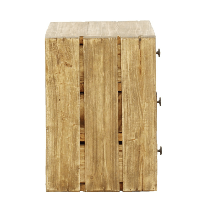 BrylaneHome Java 3 Drawer Wood Cabinet