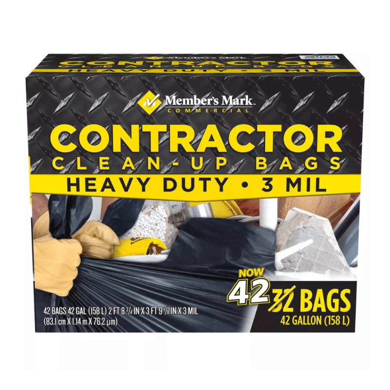 Member's Mark Commercial Contractor Clean-Up Trash Bags (42 Gal., 42 Ct.)