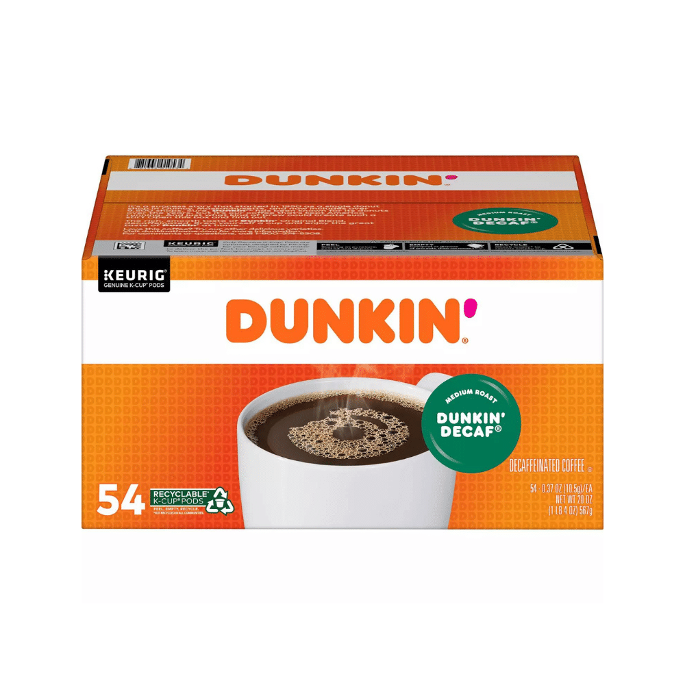 Dunkin' Donuts Decaf Coffee K-Cups, Medium Roast (54 ct.)