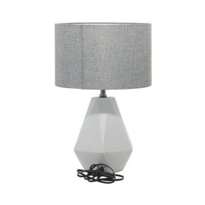Quinn Living Light Grey Ceramic Transitional Table Lamp