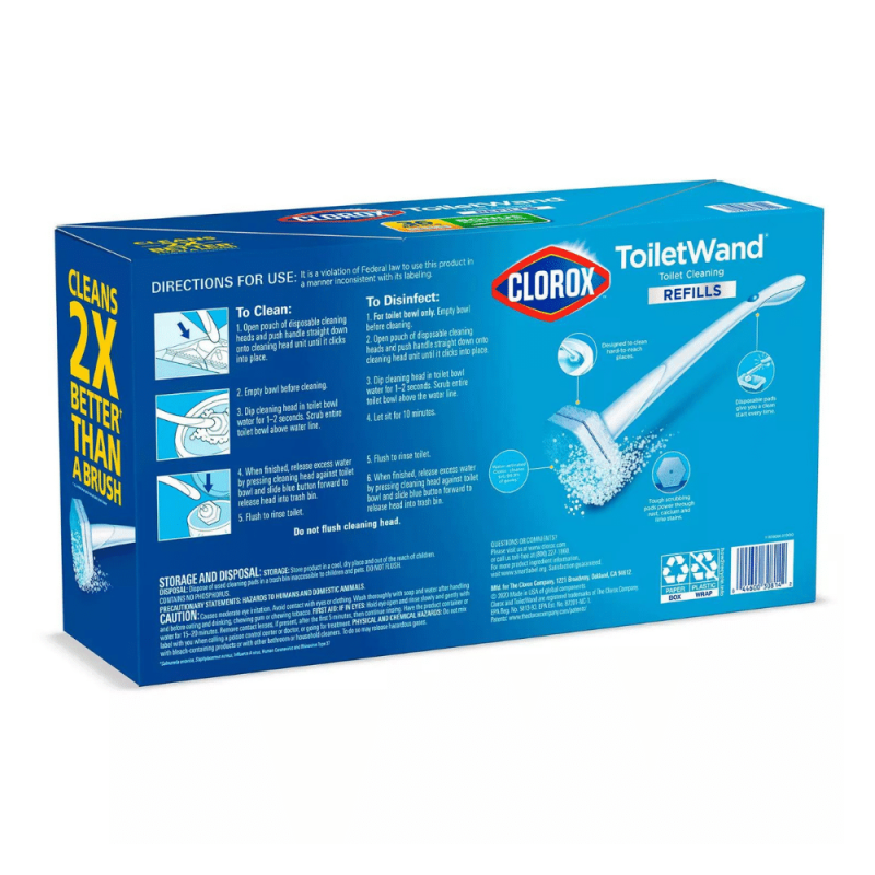 Clorox ToiletWand Disposable Toilet Cleaning System, 1 ToiletWand Handle and 36 Disinfecting Refill Heads