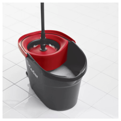 O-Cedar Easy Wring Spin Mop & Bucket System With 3 Extra Refills