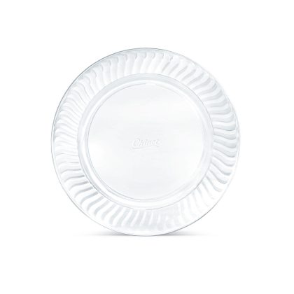 Chinet Cut Crystal Clear Plastic 7" Dessert Plates Case (150 ct.)