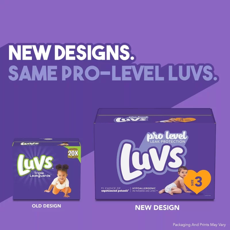 Luvs Pro Level Leak Protection Diapers Size 1. 252 Ct