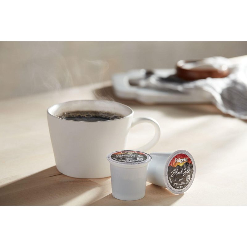 Folgers Black Silk Coffee K-Cups, Dark Roast (100 ct.)