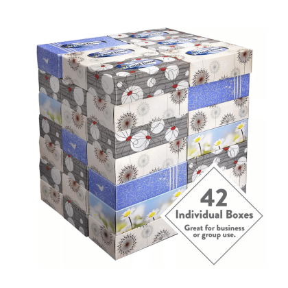 Member's Mark 2-Ply Soft and Strong Facial Tissue, 42 pk., 4,620 tissues