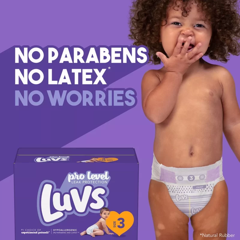 Luvs Pro Level Leak Protection Diapers, Size 4, 258 Ct