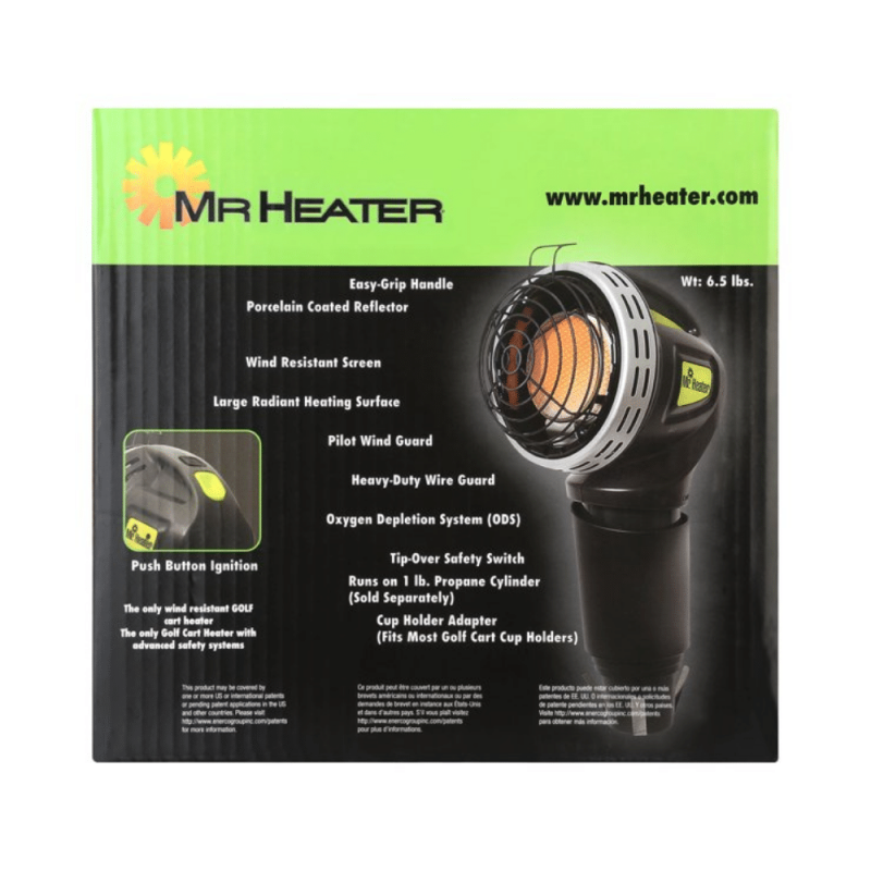 Mr. Heater Golf Cart 4,000 BTU Radiant Propane Heater