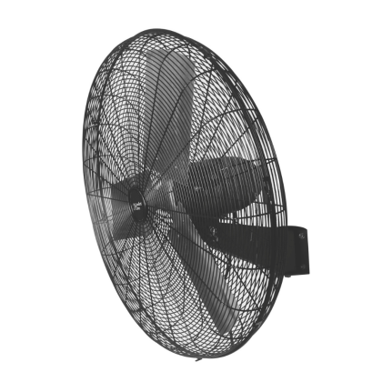 Comfort Zone 30-Inch 2-Speed High-Velocity Industrial Wall Fan with Adjustable Tilt, Black