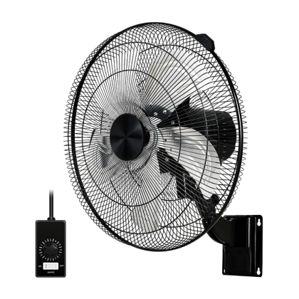HealSmart 18-Inch Household Commercial Wall Mount Fan, 90 Degree Horizontal Oscillation, 5 Speed Settings