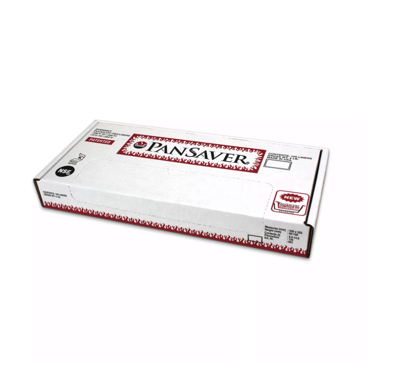 PanSaver Ovenable Pan Liners for Full Size Pan, Shallow and Medium (2.5” to 4”) Depth