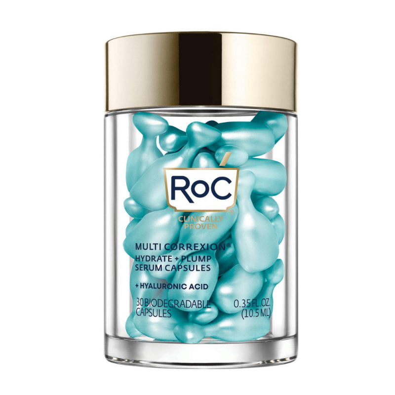 RoC Multi Correxion Hydrate + Plump Hyaluronic Acid Serum Capsules & Hyaluronic Acid Eye Cream with Bonus 10 ct. Capsules