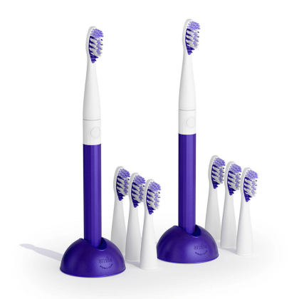 Smile Direct Club Toothbrush Value Pack Kit (2 Toothbrushes, 6 Brush Head Refills)