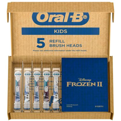 Oral-B Kids Extra Soft Replacement Brush Heads featuring Disney's Frozen (5 ct. Refills)