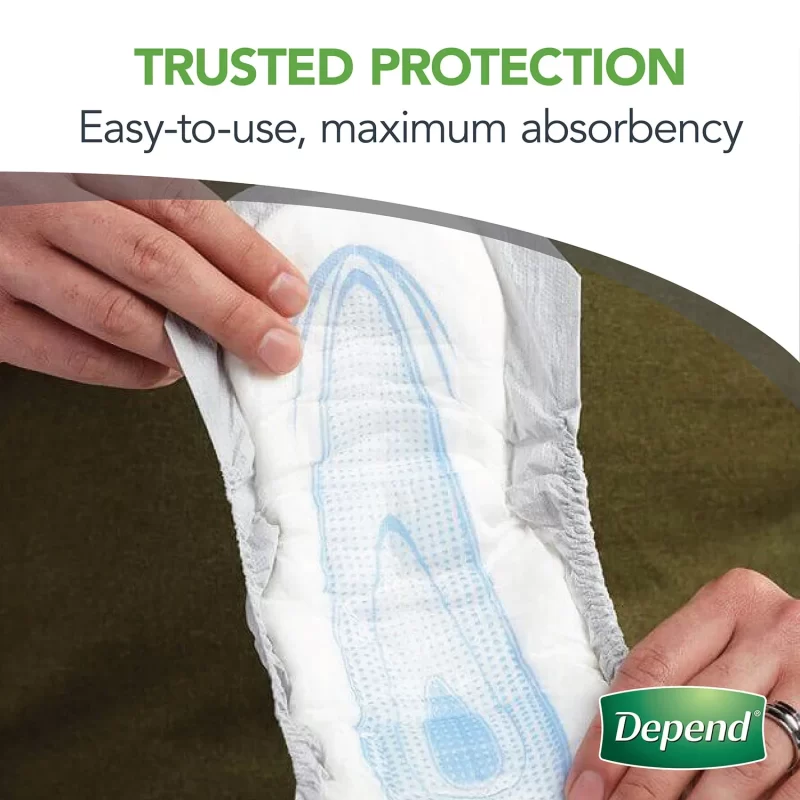 Depend Incontinence Guards for Men, Maximum Absorbency (2 pk. 52 ct., ea.)