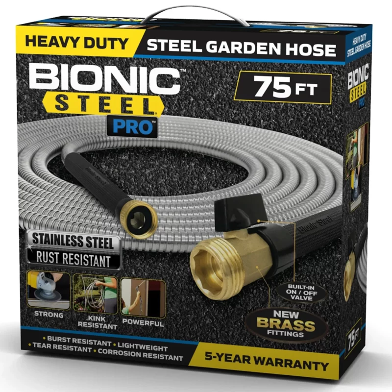 Bionic Steel Pro Garden Hose, 75Ft