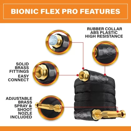Bionic Flex Pro Heavy-Duty Garden Hose, 75'