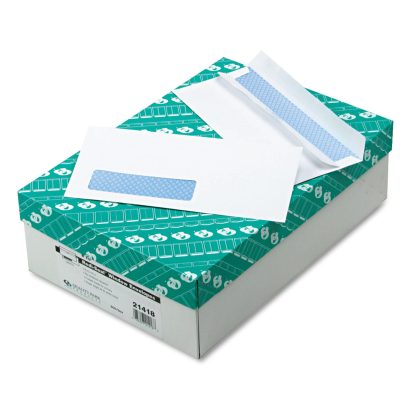 Quality Park Left Window Envelopes, #10, Security Tint, Redi-Seal, 500 Count