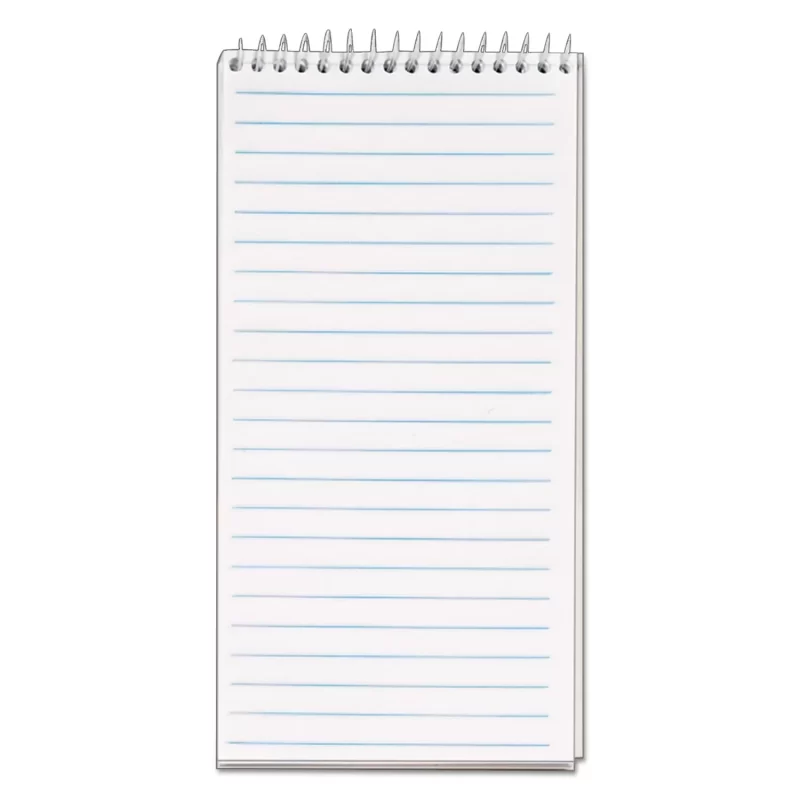 Tops Reporter Notebook, Gregg Rule, 4 x 8, White, 12 70-Sheet Pads/Pack