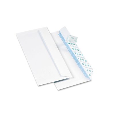 Quality Park Redi-Strip Security Tinted Envelope, Contemporary, #10, White, 500/Box