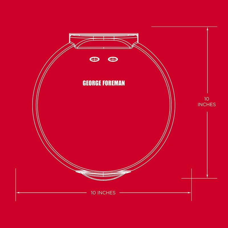 George Foreman GFQ001-3 Red Quesadilla Maker