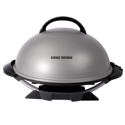 George Foreman GFO240S Indoor/Outdoor 15+ Serving Domed Electric Grill, Silver