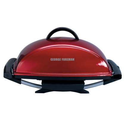 George Foreman GFO201R-T Indoor/Outdoor 12+ Serving Rectangular Electric Grill, Red