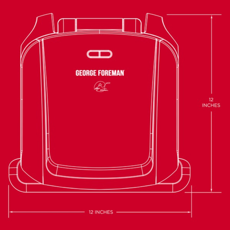 George Foreman GRP1060P 4-Serving Removable Plate & Panini Grill, Platinum
