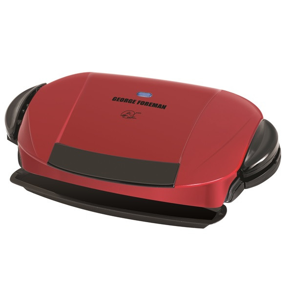 George Foreman GRP0004R 5-Serving Removable Plate & Panini Grill, Red