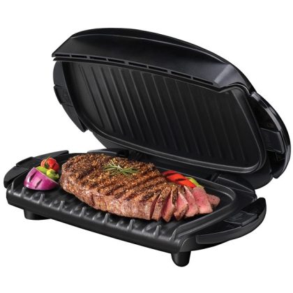 George Foreman GRP0004B 5-Serving Removable Plate & Panini Grill, Black