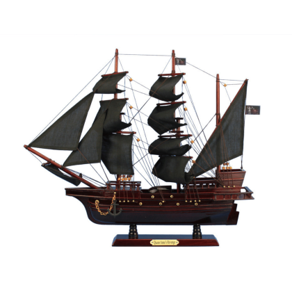 Handcrafted Model Ships Wooden Blackbeard's Queen Anne's Revenge Model Pirate Ship 20"