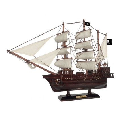 Handcrafted Model Ships Wooden Calico Jack's The William White Sails Pirate Ship Model 20"