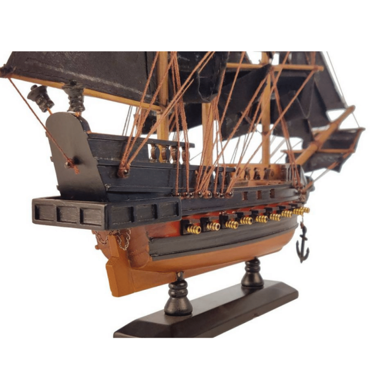 Handcrafted Model Ships Wooden Blackbeard's Queen Anne's Revenge Black Sails Limited Model Pirate Ship 15’’