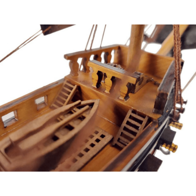 Handcrafted Model Ships Wooden Blackbeard's Queen Anne's Revenge Black Sails Limited Model Pirate Ship 15’’