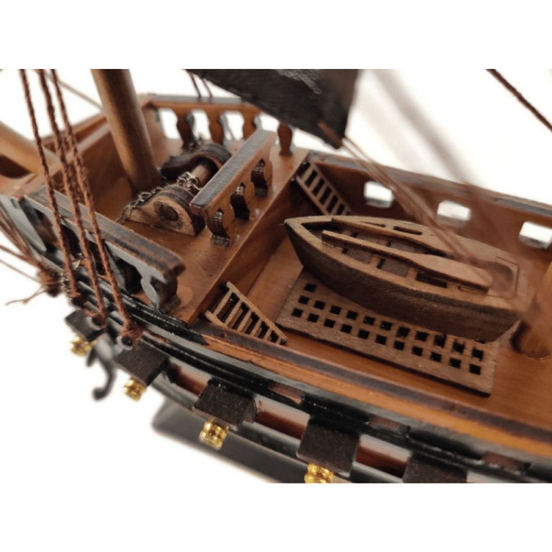 Handcrafted Model Ships Wooden Blackbeard's Queen Anne's Revenge Black Sails Limited Model Pirate Ship 15’’