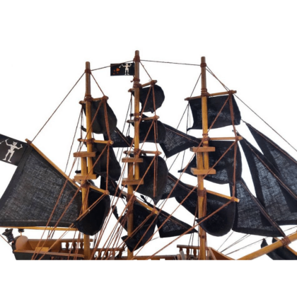 Handcrafted Model Ships Wooden Blackbeard's Queen Anne's Revenge Black Sails Limited Model Pirate Ship 15’’