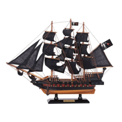 Handcrafted Model Ships Wooden Blackbeard's Queen Anne's Revenge Black Sails Limited Model Pirate Ship 15’’