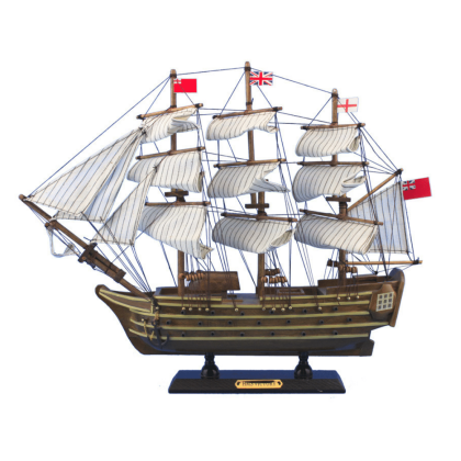 Handcrafted Model Ships Wooden HMS Victory Tall Model Ship 14"