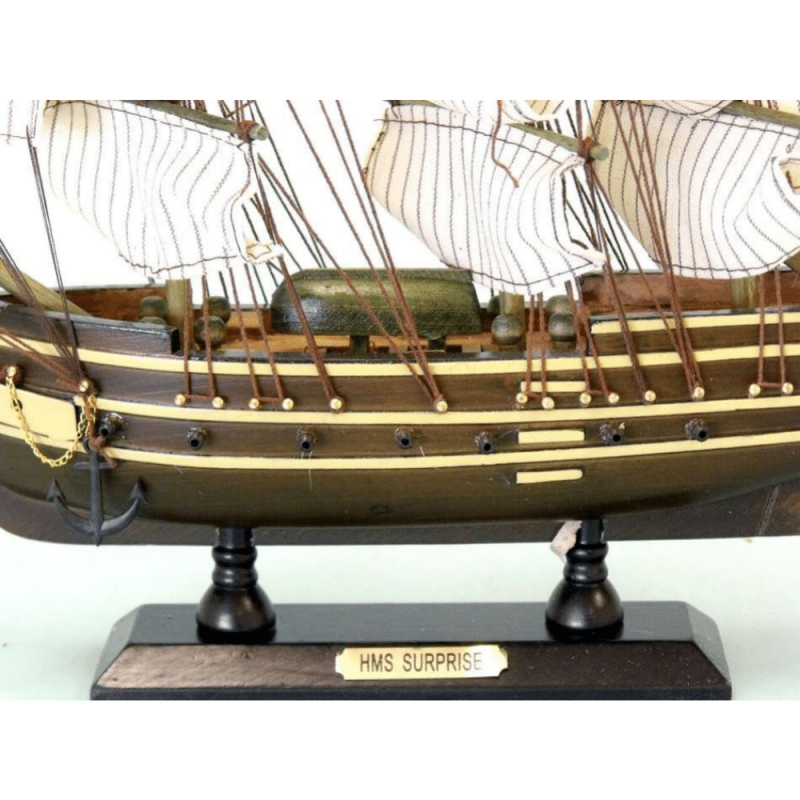 Handcrafted Model Ships Wooden Master And Commander HMS Surprise Tall Model Ship 14"