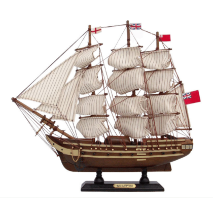 Handcrafted Model Ships Wooden Master And Commander HMS Surprise Tall Model Ship 14"